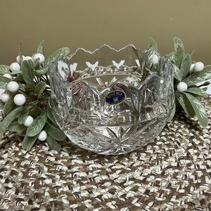 Bohemia CZECH Republic Lead Crystal bowl or candy dish